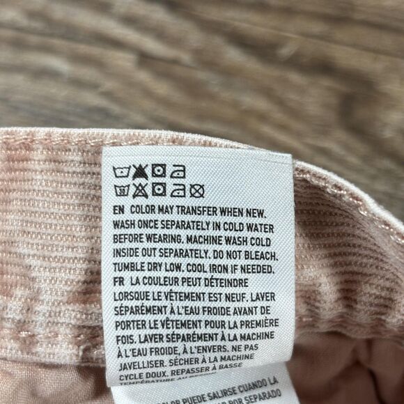 American Eagle Mom Jeans Women's 4 Pink Corduroy Super Stretch Pants - Picture 12 of 12